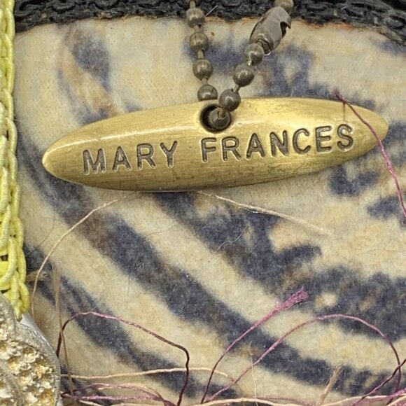 Mary Frances Hardshell Handbag with Beaded Shoulder Strap 8" Vintage - Picture 4 of 12